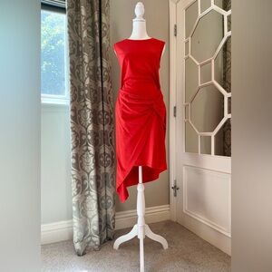 Nordstrom Red Faux Wrap Dress - Medium